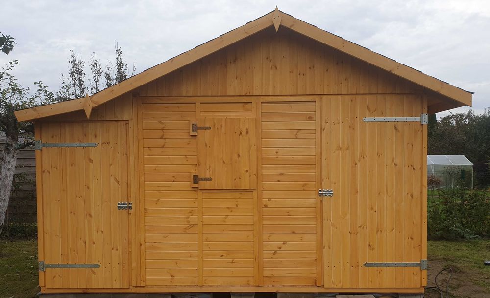 Domek drewniany ogrodowy narzędziowy drewutnia altana na ROD 300x300cm