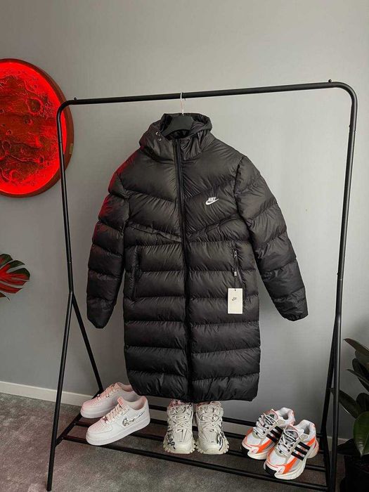 Куртка Nike Storm Fit Long Black пуховик найк чорний