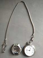 zegarek na lancuszku quartz + casio  ladny duzo zdjec