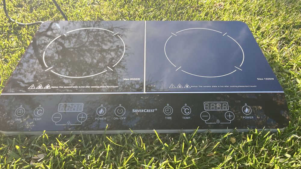 Placa de inducao dupla portatil