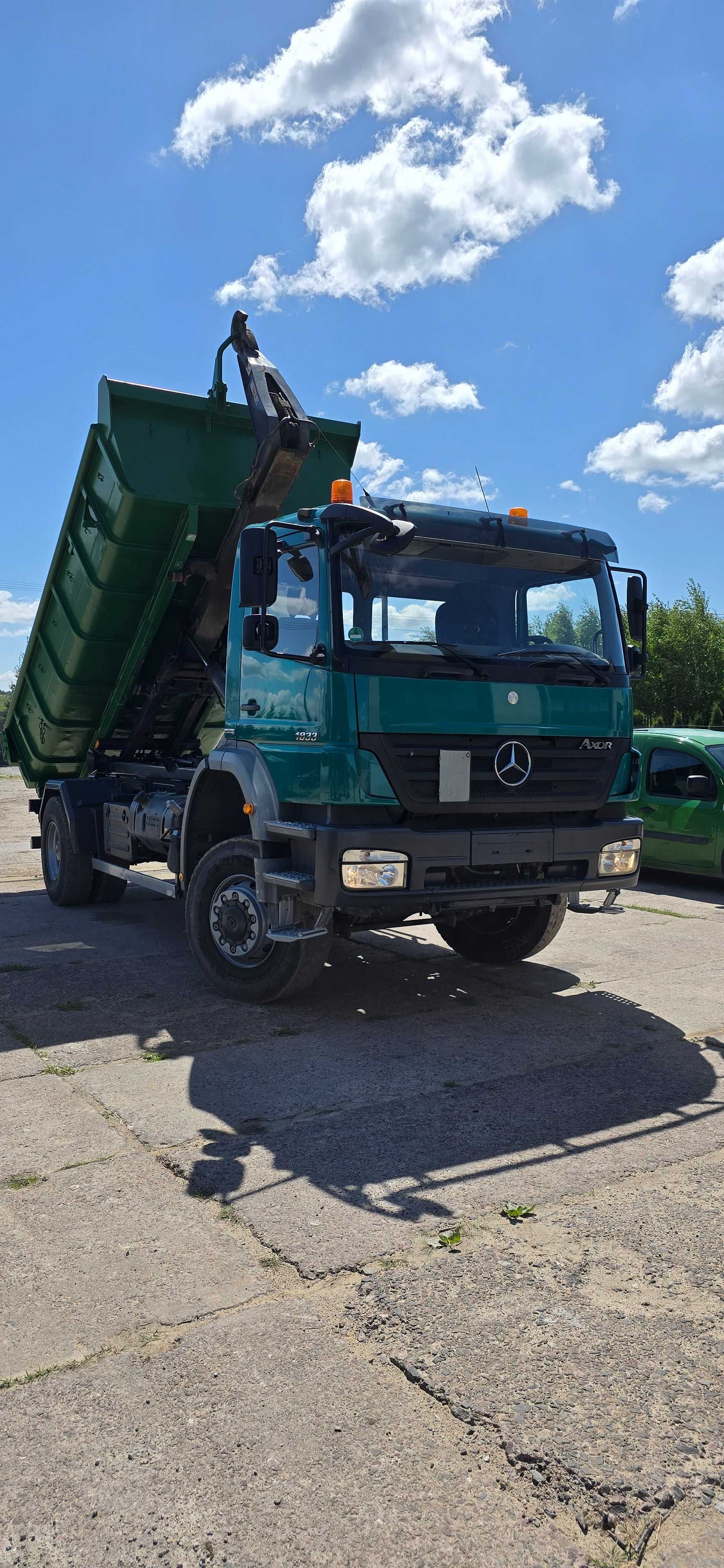 Axor 1833 Hakowiec, wywrotka 4x4