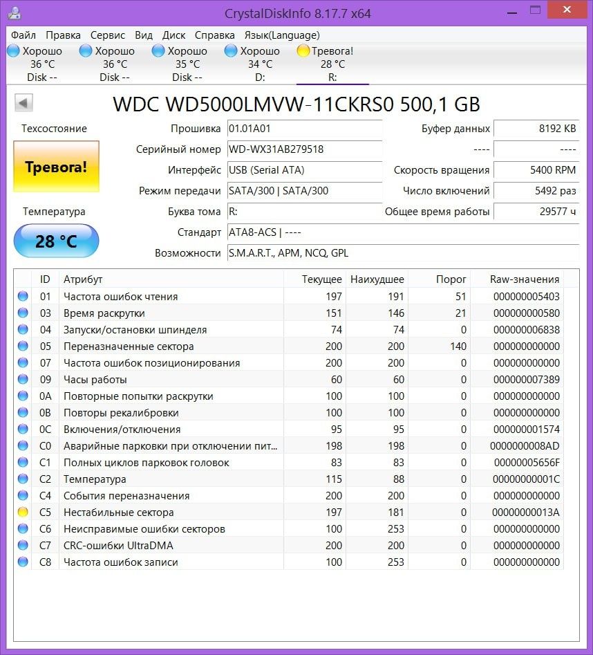 Зовнішній жорсткий диск WD 500 гб Elements
