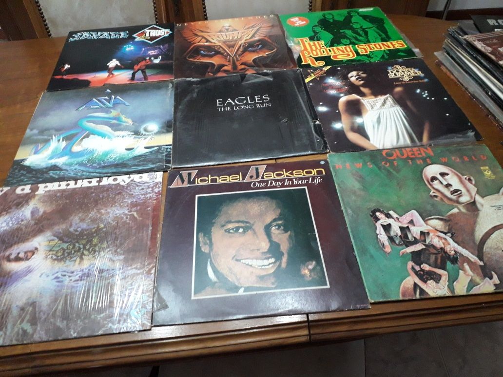 Discos de venil como novos Anos 80 Rock