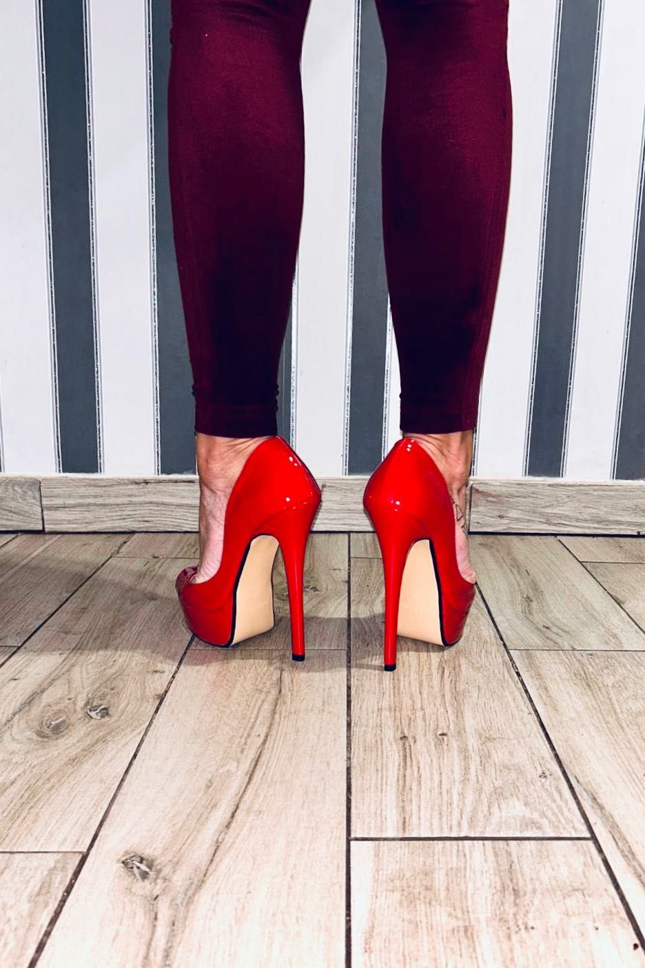 272/ OD REKI 48 Trans Crossdress platforma szpilki czółenka buty 36-48