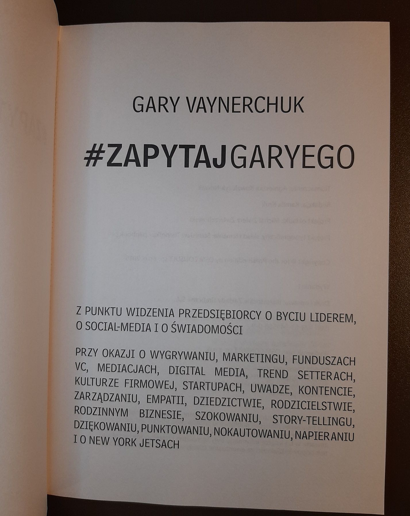 Zapytaj Garyego - Gary Vaynerchuk
