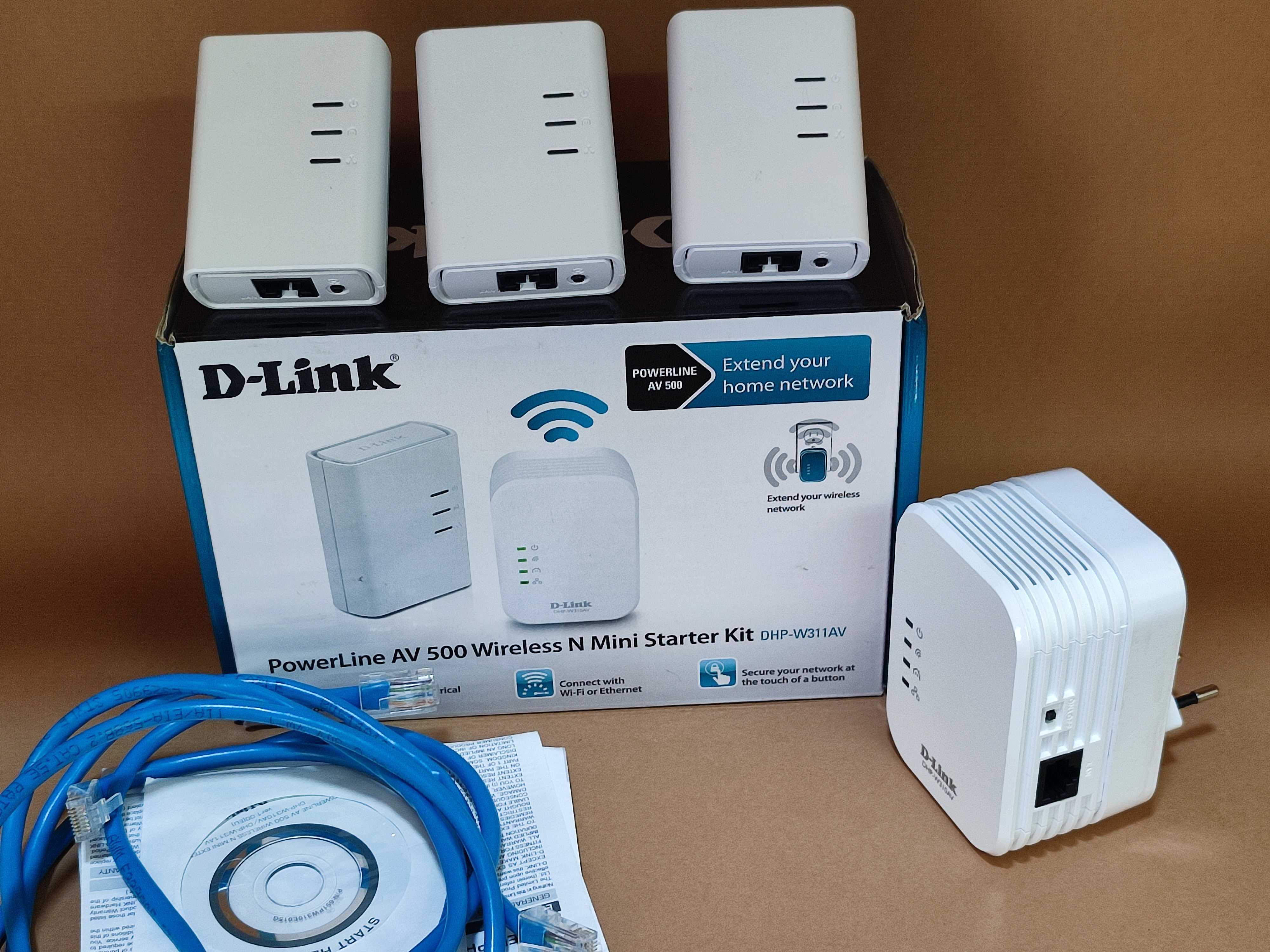Kit 4x Powerline AV500 Wi-Fi D-Link Repetidor