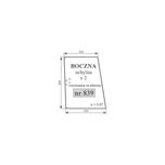 Szyba boczna Renault 113-14, 120-14, 120-54, 133-14, 133-54, ACX161i