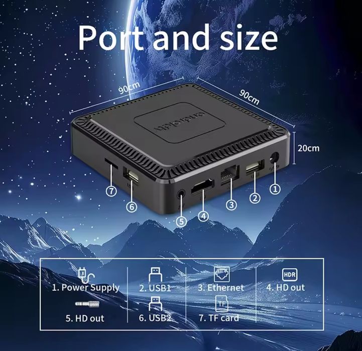 Android TV приставка Q7 8/128, H313, Android 14