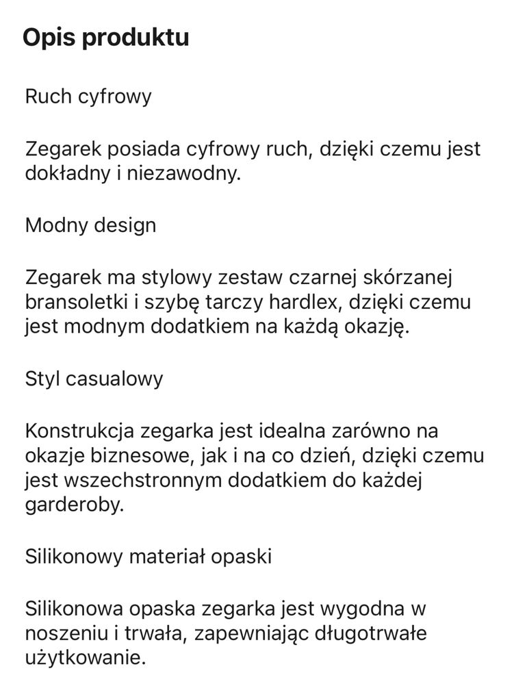 sportowe męski skórzany zegar + bransoletki