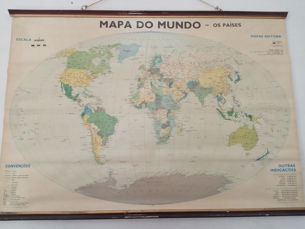 Mapa antigo Porto Editora