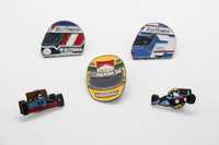 5 Pin´s Marlboro,Alain Prost,Ayrton Senna,ELF,Formula 1/F1|Automobilia