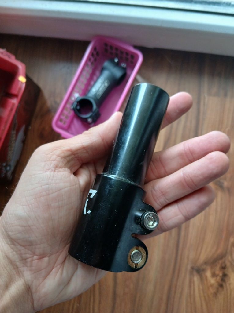 Adapter, przedłużka mostka rowerowego . Na rurę 1 1/8cala