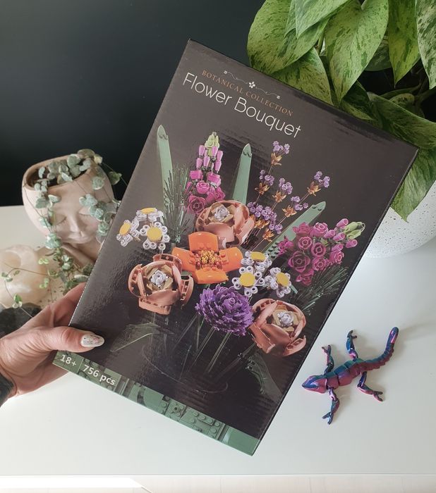 Klocki botanicals 2 nowe komplety bukiet kwiatów+kaktusy ZESTAW 2w1