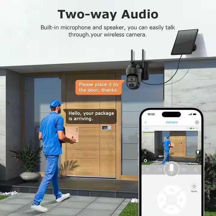 KAMERA SOLARNA FOTOPUŁAPKA na kartę SIM 4G 2K 6MP podgląd na telefonie