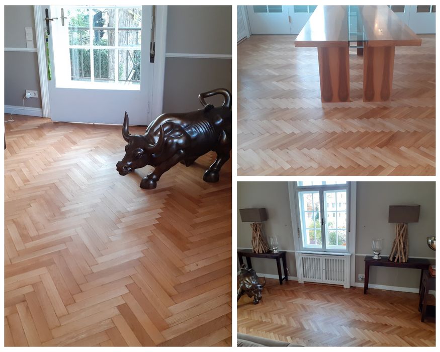 Cyklinowanie bezpyłowe PARKIETY  renowacja szlifowanie SCHODY
