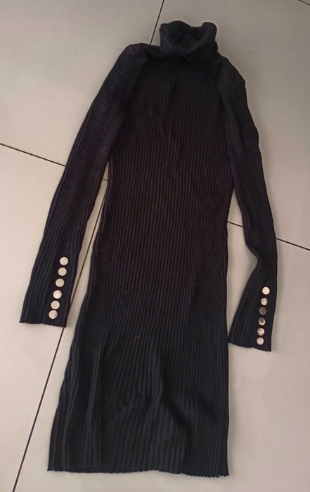 Sukienka długa czarna Valentino