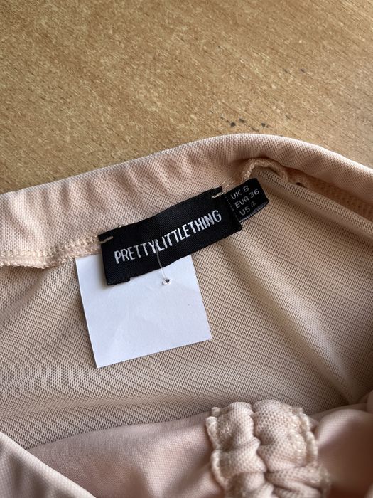 Топ PLT / топ PrettyLittleThing / пудровий топ S