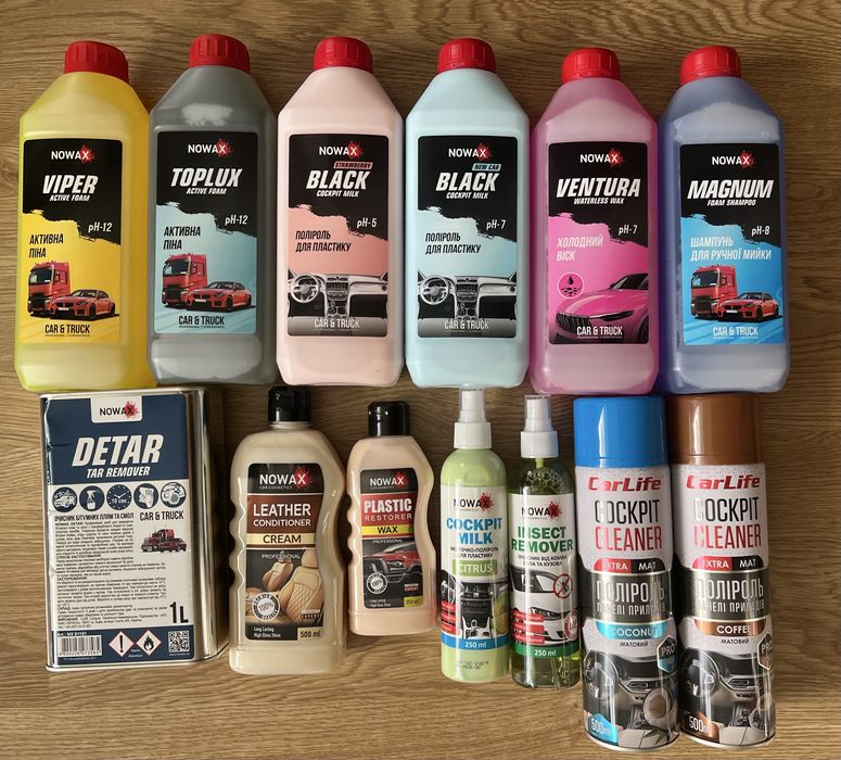 Розпродаж/Автохімія/Поліроль/Віск/Шампунь/Активна піна/Очисник скла