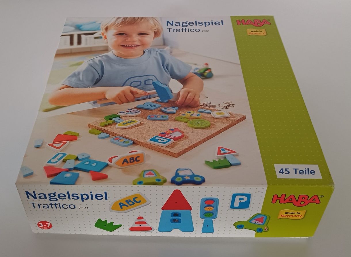 Haba Nagelspiel Traffico przybijanka zabawka edukacyjna