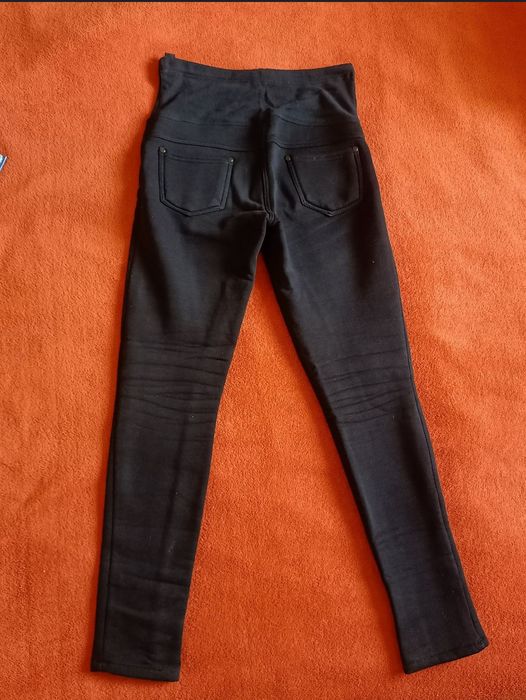 Класичні утеплені чорні брюки для вагітних