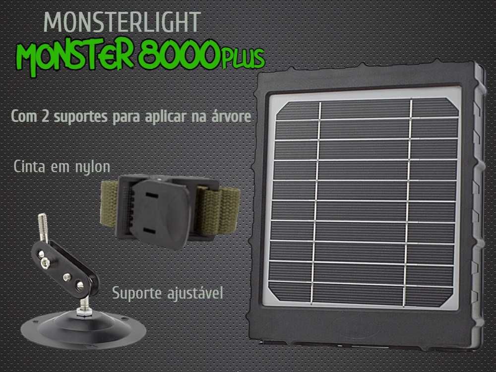 Painel solar Monster 8000 plus com bateria interna de 8000mAh