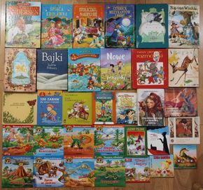 33x książki bajki dla dzieci Dinozaury śpiąca królewna baśnie legendy