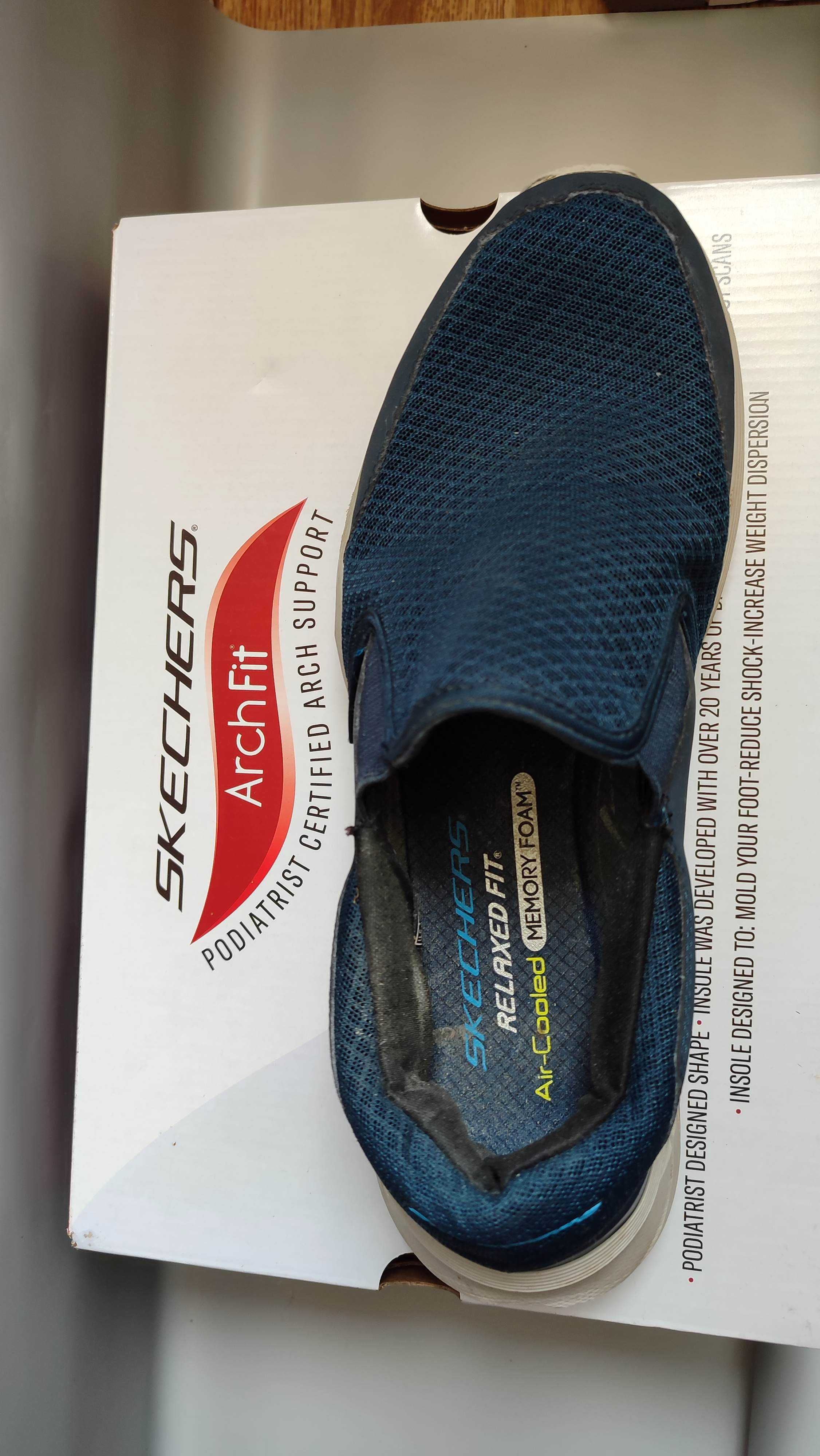 Sketchers мокасини чоловічі з натуральної замші та шкіри