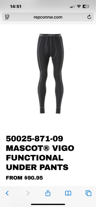 Новое термо белье Mascot, шерсть, Дания, М