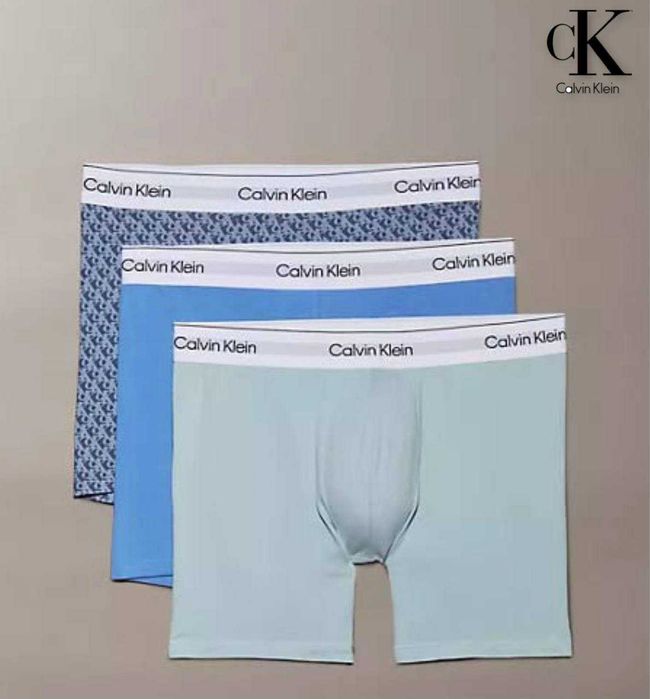 Набір чоловічих боксерів Calvin Klein упаковка 3 штук синього кольору
