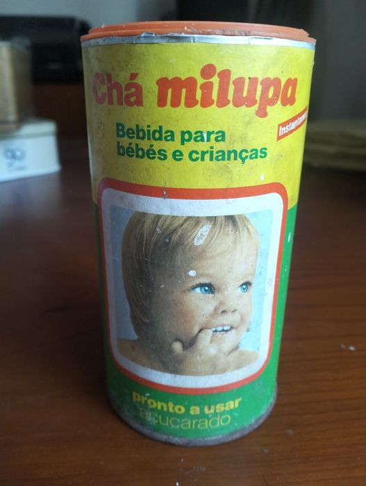 Antiga lata de Chá Milupa 1979