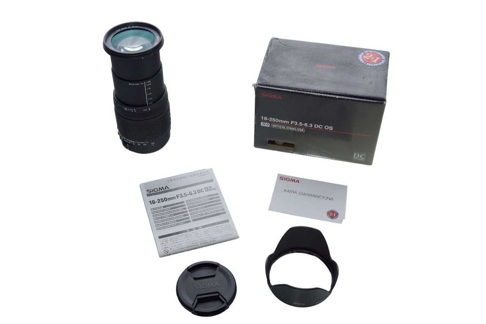 SONY A - Obiektyw Sigma DC 18-250mm f/3.5-6.3 OS HSM Stabilizacja