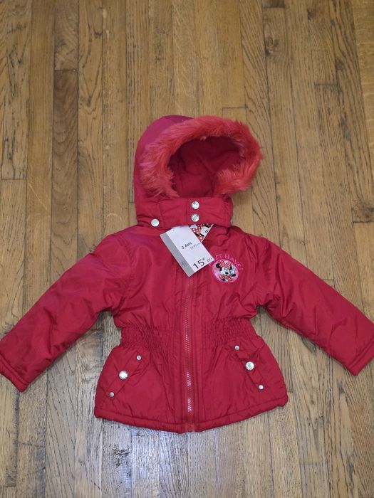 Червона курточка для дівчинки 80см, 86см, 92см