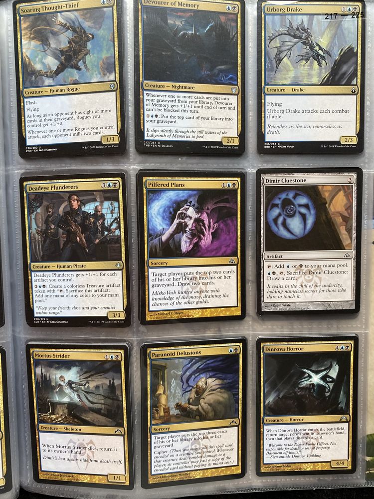 Magic the gathering Kolekcja 42 kart DIMIR + 1000 kart każda inna