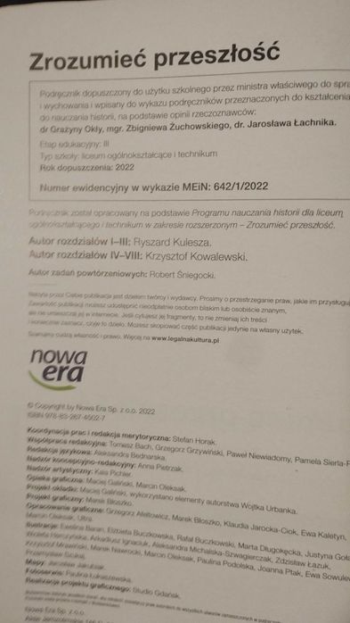 Podręcznik Zrozumieć przeszłość 1. (2022) – Historia, Klasa 1