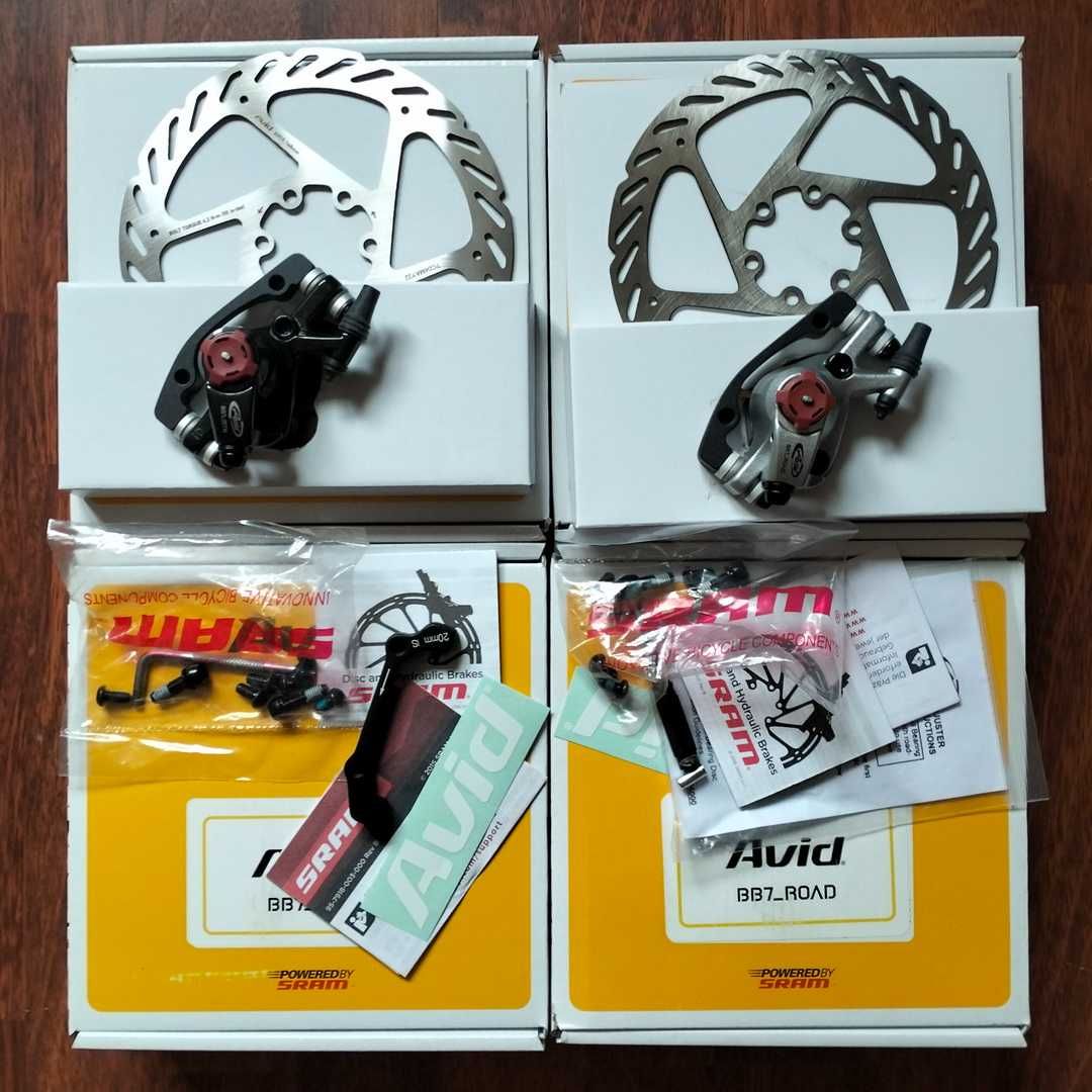 Гальма з роторами Shimano Deore, SLX, XT; AVID Японія