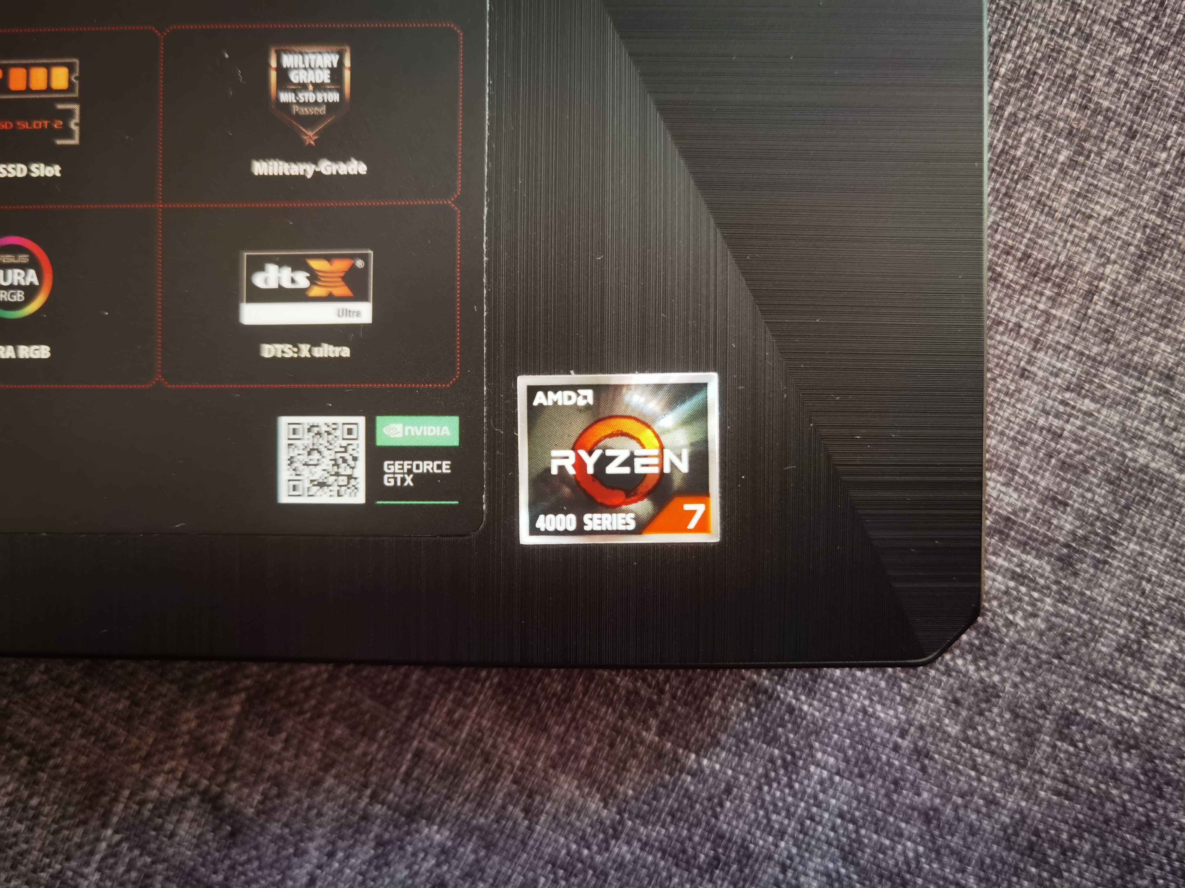 Laptop ASUS TUF Gaming Ryzen 7 4800H GTX1660Ti + GRY