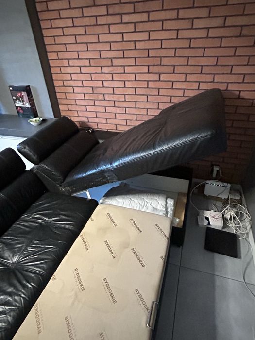 Narożnik z prawdziwej skóry. Bydgoskie Meble