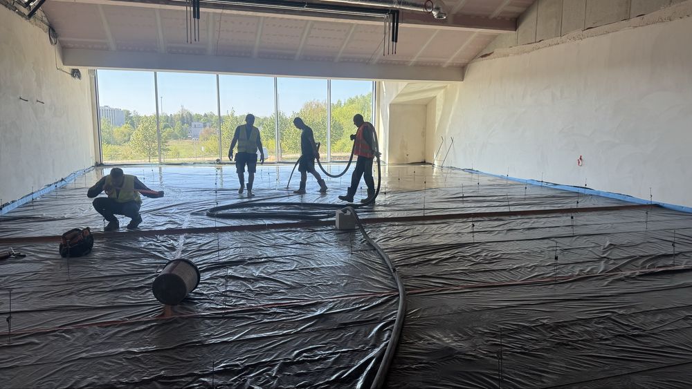 Wylewki anhydrytowe, plynny styropian, styrobeton