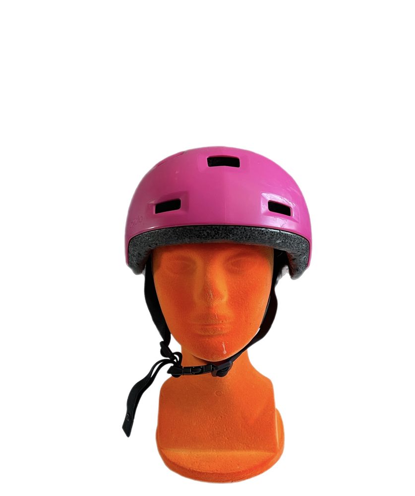 Kask ochronny rower dziecięcy Oxelo pink 52-54cm