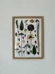Obraz z kwiatami suszonymi 23x31,5 cm