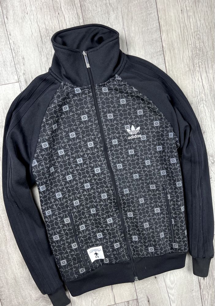 Adidas original кофта олимпийка s размер чёрная с лого оригинал
