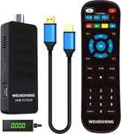 Цифровий декодер DVB-T2 HD 2024 з HDMI/AV/WiFi, підтримка PVR та 2-в-1