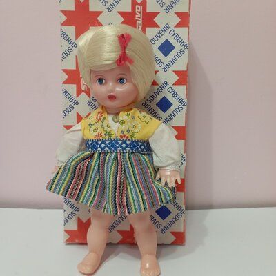 Лялька кукла сувенирная Тийна SALVO Эстония 1984г СССР