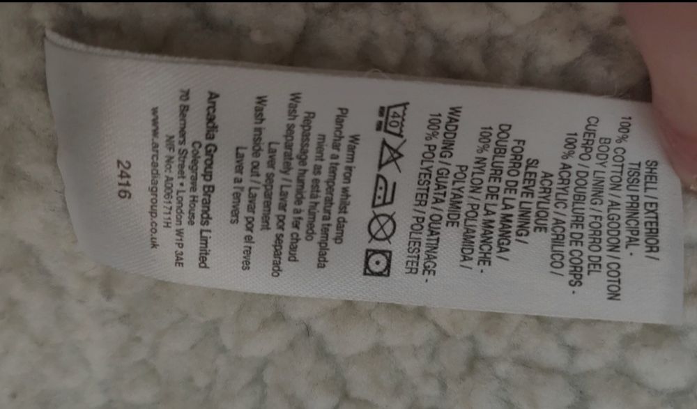 Kurtka jeansowa z misiem S