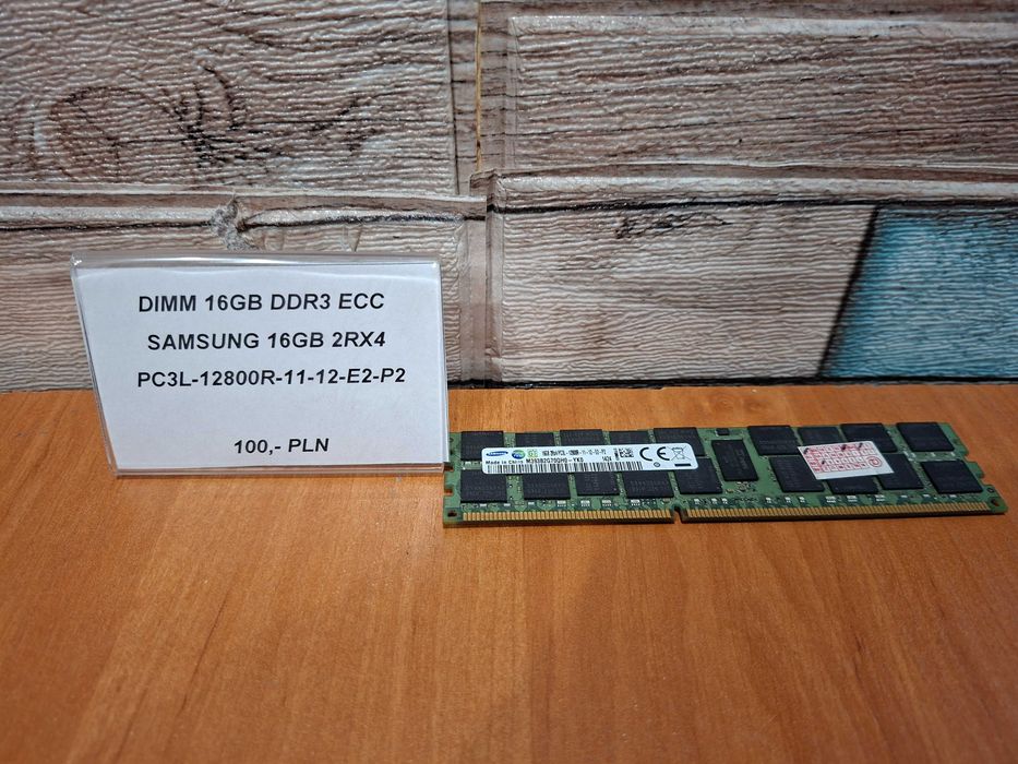 DIMM 16GB DDR3 ECC - Pamięć Ram Serwerowa