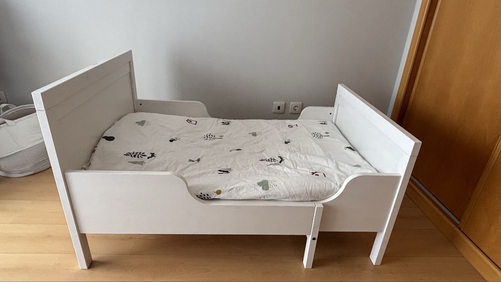 Cama extensivel SUNDVIK + colchão 80x200