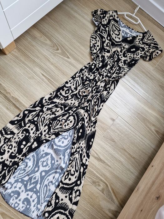 Sukienka długa panterka uniwersalny
