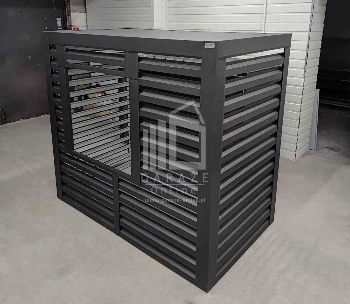 Osłona Pompy Ciepła 120X60X150Cm Antracyt Zabudowa Id910