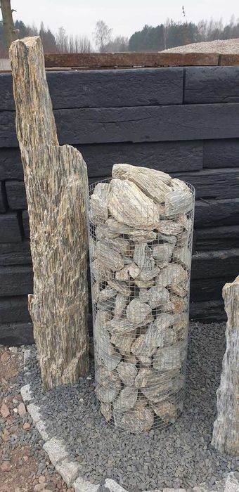 Kamień gabionowy kora 63 MM gabion ogrodzenia kamień do ogrodzeń