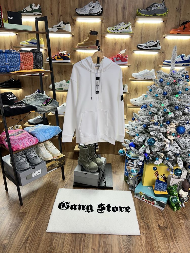 Зіп Худі Stone Island Logo Patch White